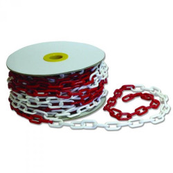 CADENA PLASTICO ROJA/BLANCA Ø6x25 78-830 *PROMOCION*