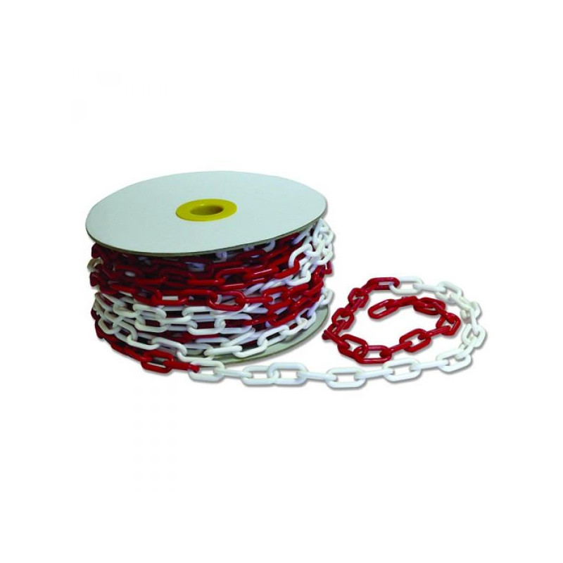 CADENA PLASTICO ROJA/BLANCA Ø6x25 78-830 *PROMOCION*