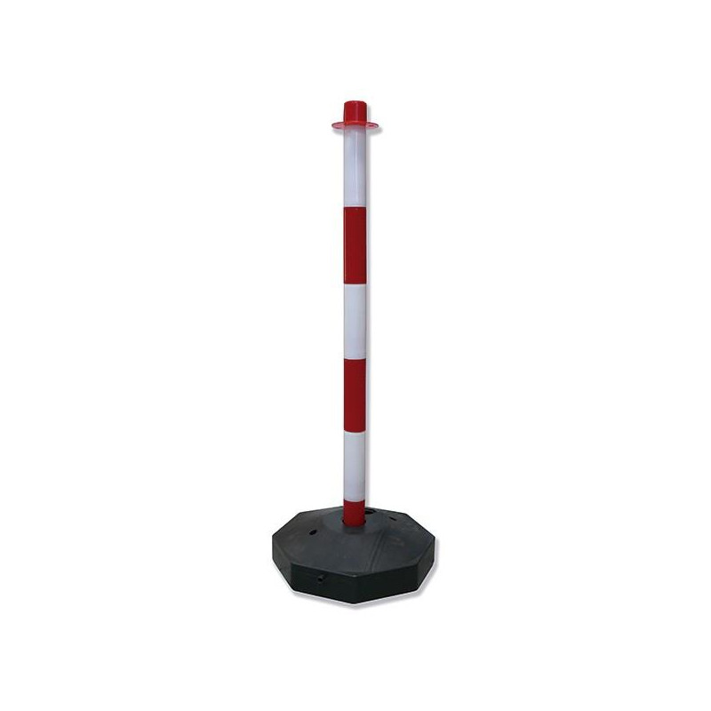 POSTE CADENA PLASTICO GAYNER ROJO/BLANCO 78-842