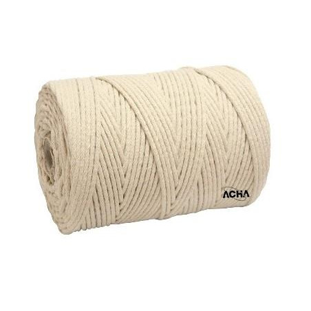 ACHA - BOBINA CORDON TRENZADO ALGODON 100X3