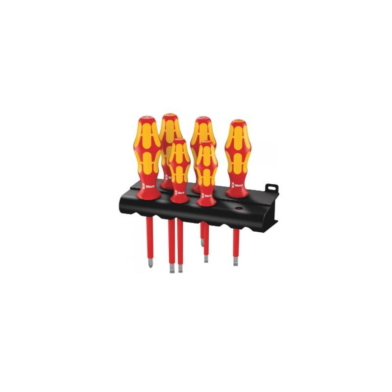 WERA - JUEGO DESTORNILLADORES WERA 160i/7 RACK VDE *PROMOCION*
