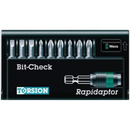 WERA - JUEGO PUNTAS WERA BIT CHECK 10 UNIV.3 889/4/1