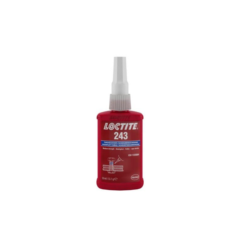 LOCTITE - LOCTITE 243 50ML FIJADOR  RESISTENCIA MEDIA PZAS ACEITADAS