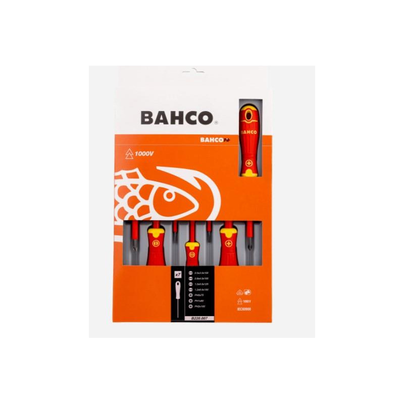BAHCO - JUEGO DESTORNILLADORES BAHCO B220.007 AISLO 7 PZAS *PROMOCION*