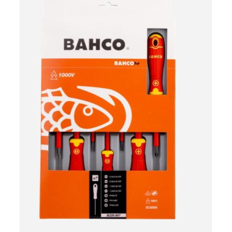 BAHCO - JUEGO DESTORNILLADORES BAHCO B220.007 AISLO 7 PZAS *PROMOCION*