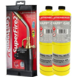 ROTHENBERGER - SOPLETE ROTHENBERGER SUPER-FIRE 2+2 GAS MAPP