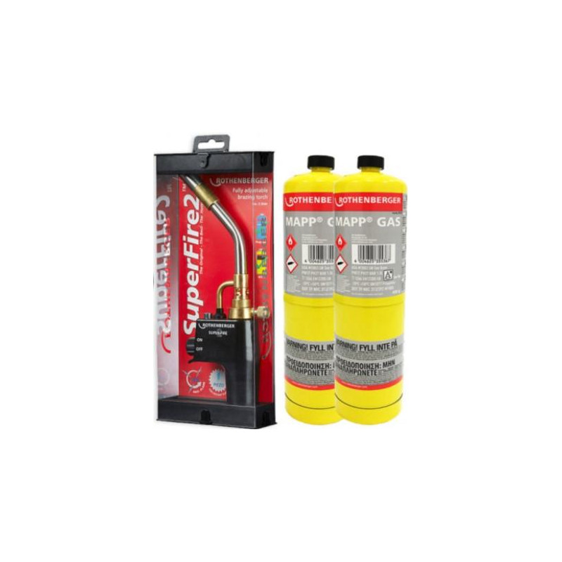 ROTHENBERGER - SOPLETE ROTHENBERGER SUPER-FIRE 2+2 GAS MAPP