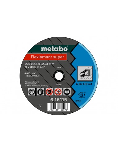 DISCO METABO CORTE 230X2,5X22  A36-T