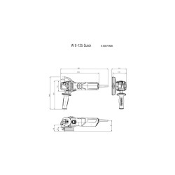 METABO - AMOLADORA ANGULAR METABO W 9-125 Quick *PROMOCION*