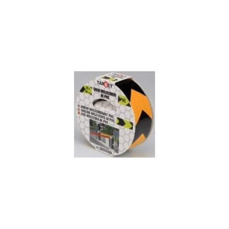 CINTA REFLECTANTE TARGET PATRON FLECHA AMA-NEGRO 33mX50mm