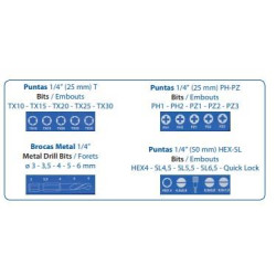 IZAR - JGO. BROCAS-PUNTAS HSS IZAR 20 PZAS *PROMOCION*