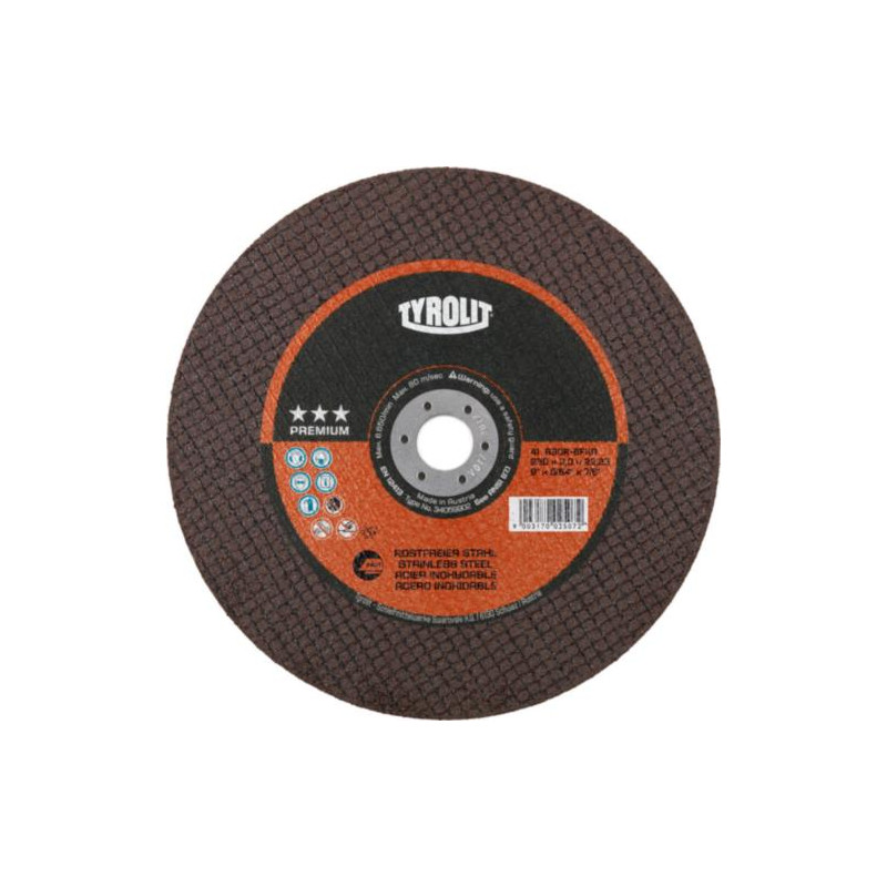 TYROLIT - DISCO TRONZAR TYROLIT 115x1 PREMIUM INOX