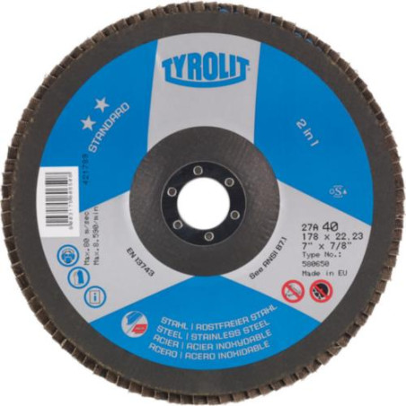 TYROLIT - DISCO LAMINAS TYROLIT 115 ZA 40B STANDARD**