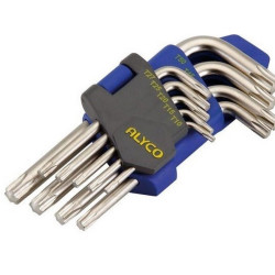 ALYCO - JUEGO LLAVES ACODADA TORX ALYCO  T10-T50  374JH