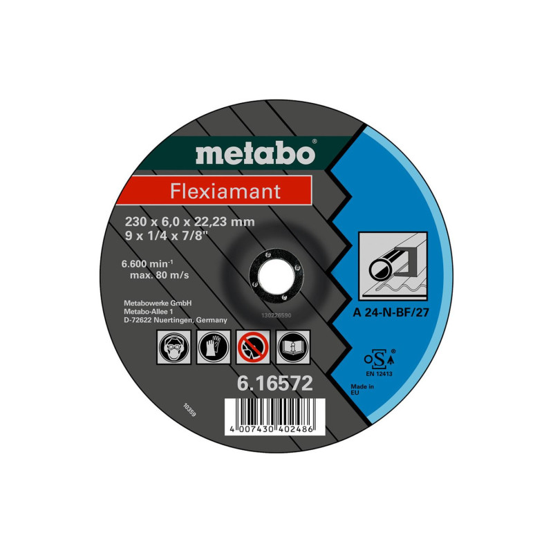 METABO - DISCO METABO DESBASTE 150X6X22 A24-N METABO - DISCO METABO DESBASTE 150X6X22 A24-N