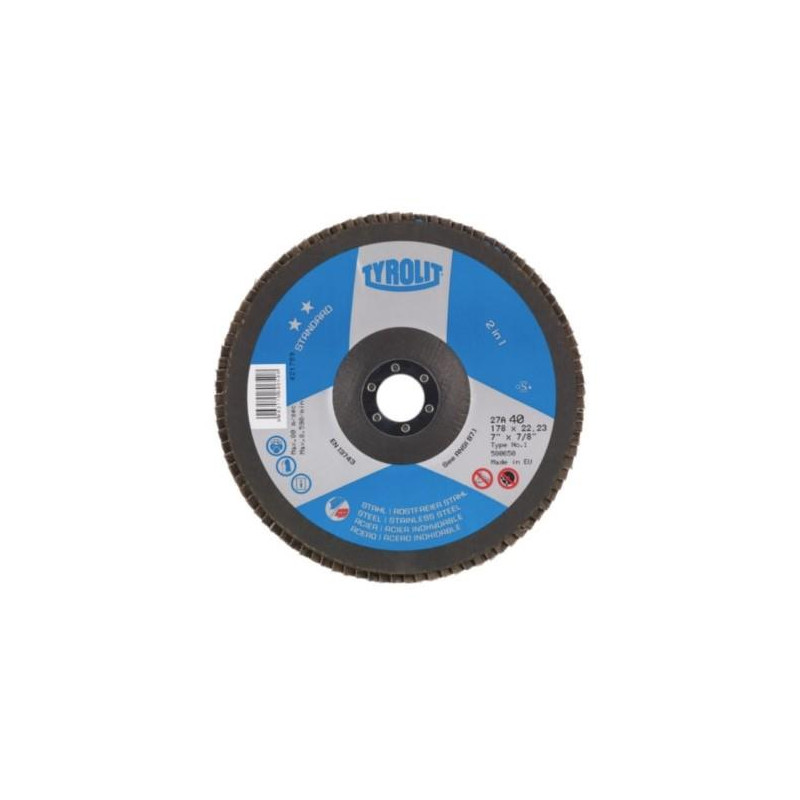 TYROLIT - DISCO LAMINAS TYROLIT 125 ZA 60B STANDARD**2EN1