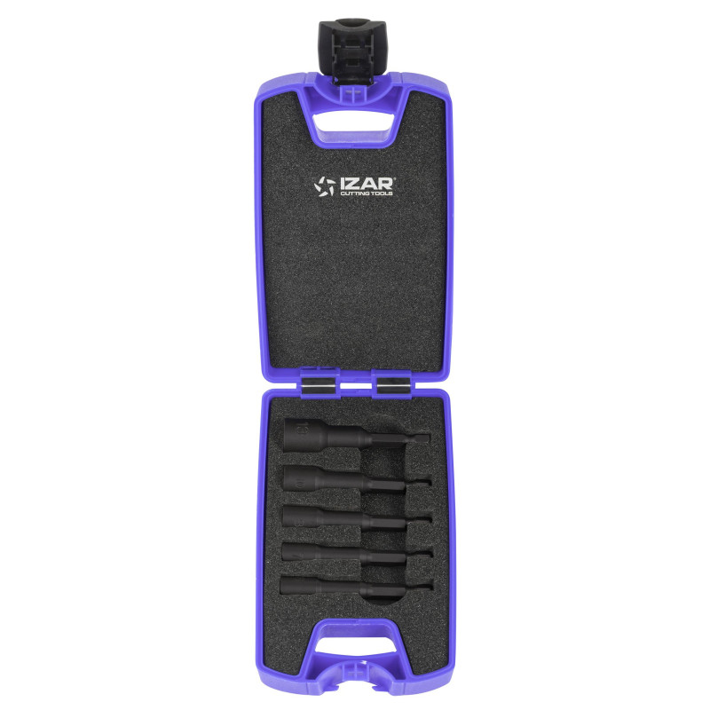 IZAR - JUEGO SET ADAPTADORES PUNTA ATORNILLAR  HEXAGONAL IZAR 6-13mm 69751