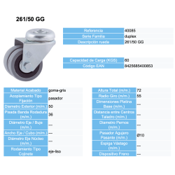 RUEDAS AFO - RUEDA AFO SERIE 261/50 GG