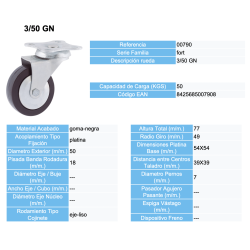 RUEDAS AFO - RUEDA AFO SERIE 3/50 GN