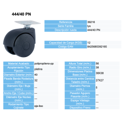 RUEDAS AFO - RUEDA AFO SERIE 444/40
