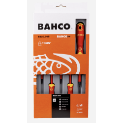 BAHCO - JUEGO DESTORNILLADORES BAHCO B220.005 AISLO 5 PZAS *PROMOCION*