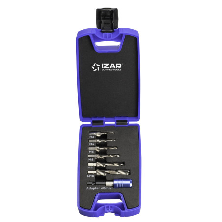 IZAR - SET BROCA MACHO AVELLANADOR 1610 M-3 M-10 7 pzas
