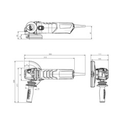 METABO - AMOLADORA ANGULAR METABO WE 17 -150 Quick Special Edition