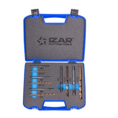 IZAR - SET MACHO MAQUINA-BROCA MULTIMATERIAL 3143 IZAR 10 PZAS